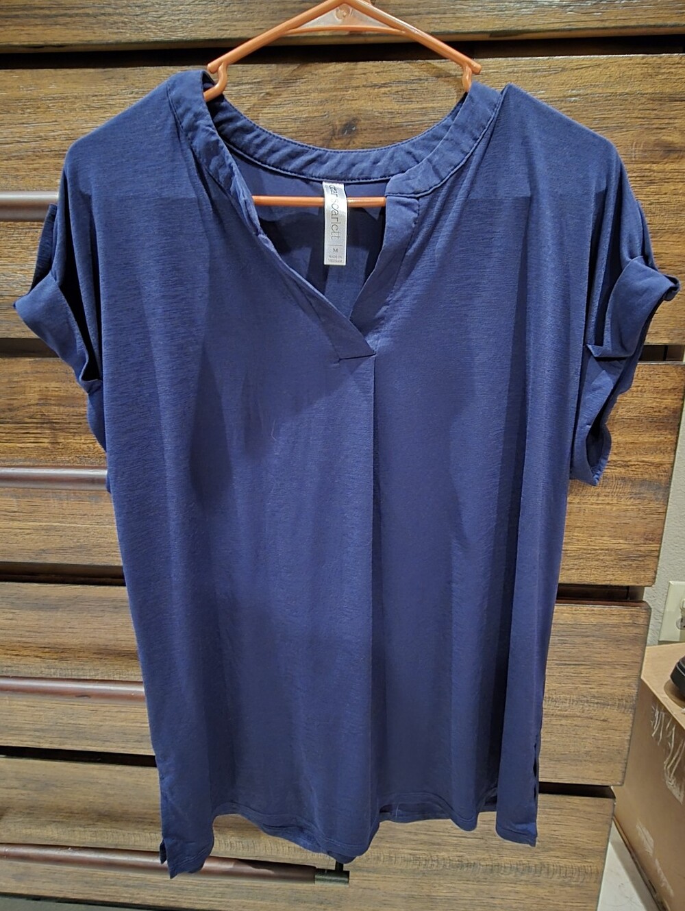 Dear Scarlett Deep Navy Short Sleeve Size Medium